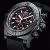 La montre Breitling Avenger Seawolf Chrono Blacksteel, le seul chronographe �tanche et fonctionnel � 1000 m de profondeur